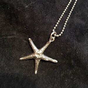 beach bum🐚🐠🐬 Beautiful silver starfish necklace